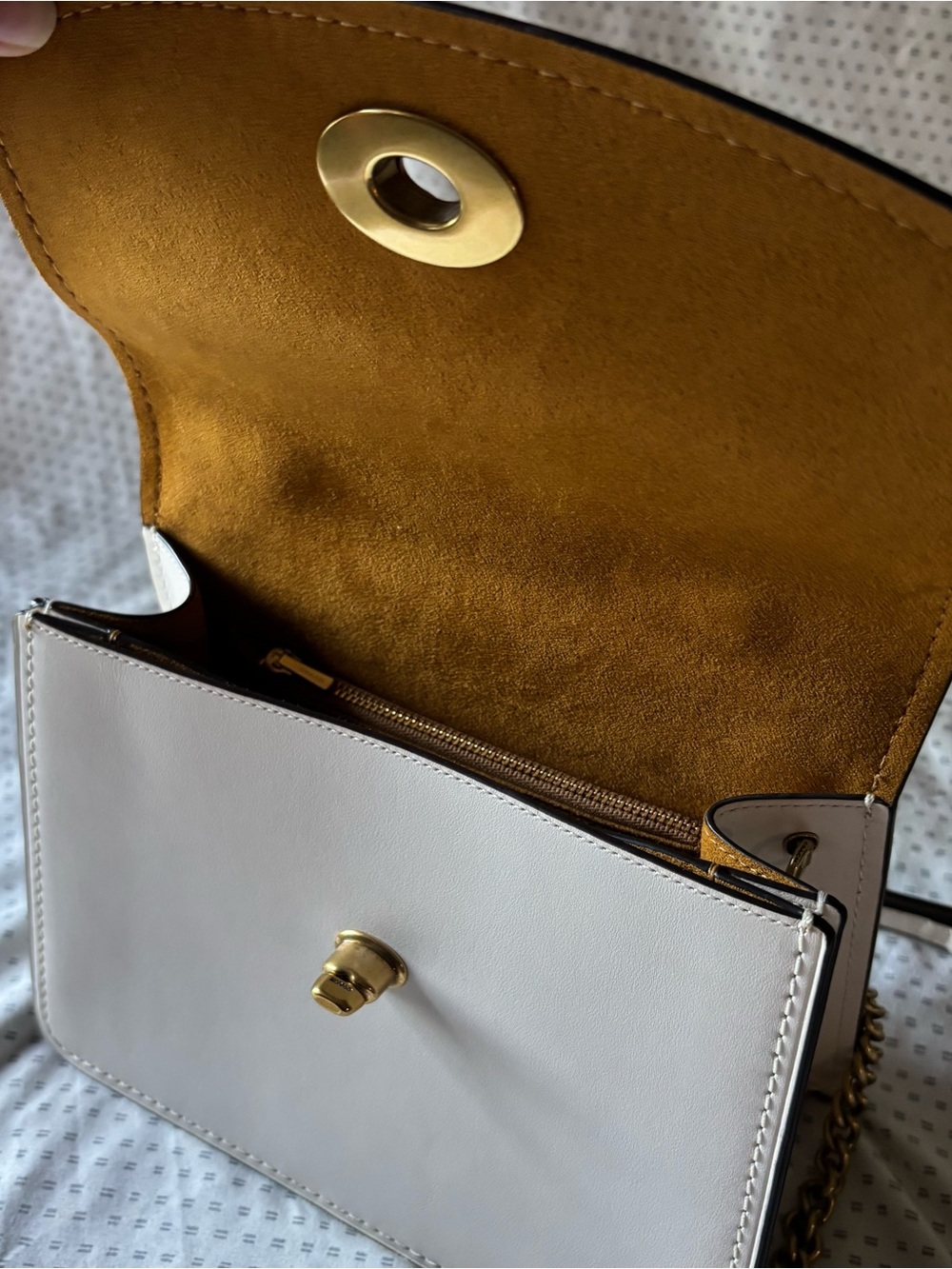 Coach Ivory Leather Crossbody Bag - Picture 2 of 6